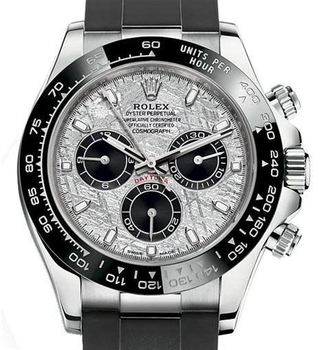 rolex daytona white gold oysterflex for sale|rolex daytona value chart.